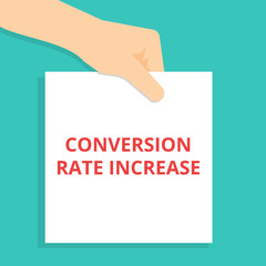 Word writing text Conversion Rate Increase.