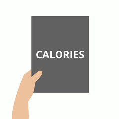 Word writing text Calories.