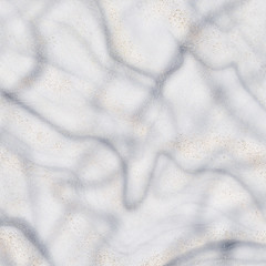 Natural marble with gold veins and sequins, painted background