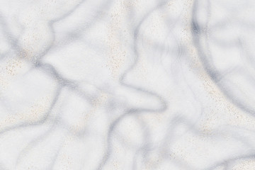 Natural marble with gold veins and sequins, painted background