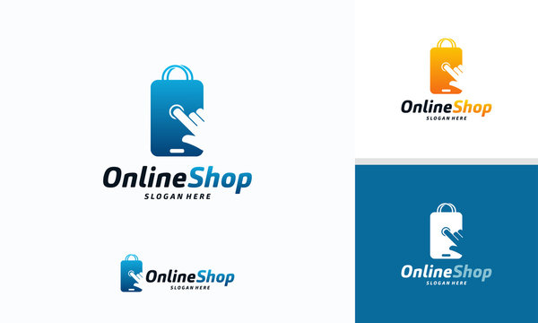 Online Shop logo designs template, Phone Shop logo symbol icon, Logo template icon