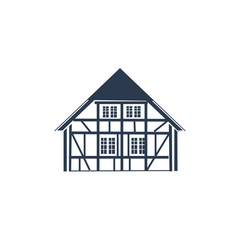 Museum Funen village of Odense Denmark landmark vector cartoon illustration isolated on white background, danish decorative flat building, architecture historic sight attraction, Travel sightseeing