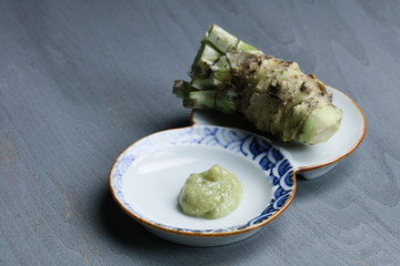わさびとわさびの茎