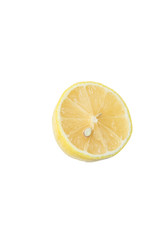 白背景のレモン切り抜きよう