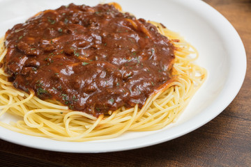 ミートソーススパゲッティー