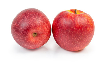 Fototapeta premium Red apples on a white background
