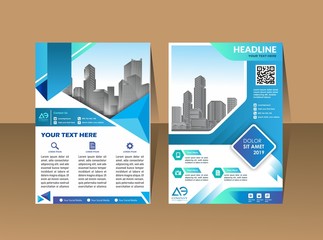 abstract cover and layout for presentation and marketing