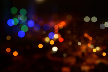 Christmas background with light spots and bokeh