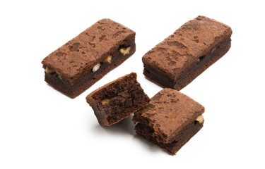 american chocolate brownie with nut