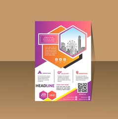 design cover poster a4 catalog book brochure flyer layout annual report business template