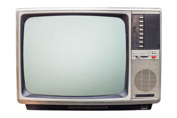 Vintage Classic  Retro Style old  television,old  television on  isolated background.
