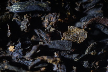 Tea texture background. Macro close up