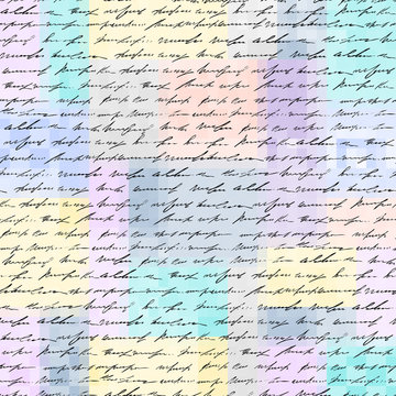 Vintage inscriptions pattern. Seamless background. Vector image.