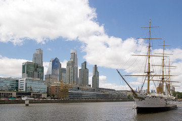 Frigate ARA Presidente Sarmiento in Puerto Madero, Buenos Aires, Argentina