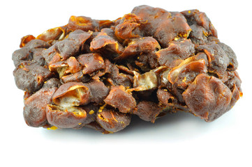 Tamarind isolated on white background ripe Peeled tamarind