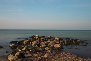 Fototapeta na wymiar Beach with rocks
