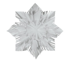 Paper snowflake - white
