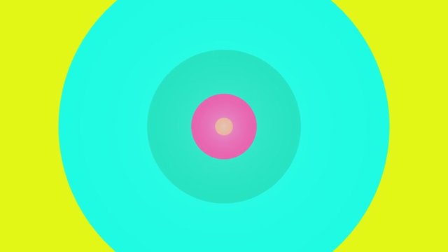 mesmeric hypnotic radial background animation seamless loop retro style joyful vintage 4k stock video footage