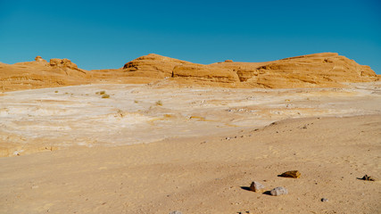 Egypt texture colored canyon in Sunny weather.