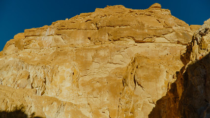 Egypt texture colored canyon in Sunny weather.