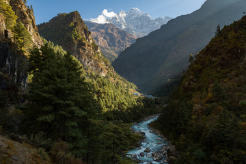 river in the mountain valley