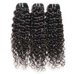deep wave curly wet black human hair weaves extensions bundles