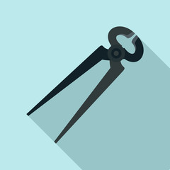 Pliers icon. Flat illustration of pliers vector icon for web design