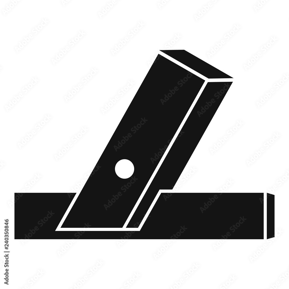 Poster wood angle tool icon. simple illustration of wood angle tool vector icon for web design isolated on 