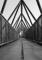 Iron  bridge view in perspective