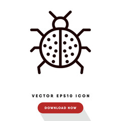 Bug vector icon