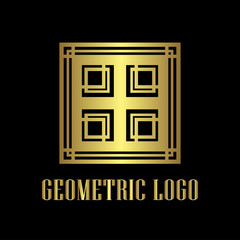 Art Deco Golden Logo