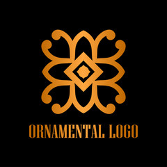 Art Deco Golden Logo