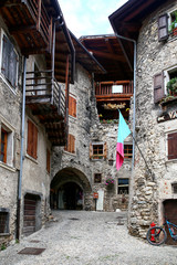 medieval village, canale di tenno, trentino, Italy