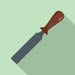 Rasp file tool icon. Flat illustration of rasp file tool vector icon for web design