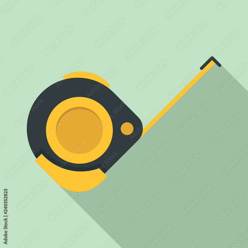 Aufkleber measure ruler icon. flat illustration of measure ruler vector icon for web design