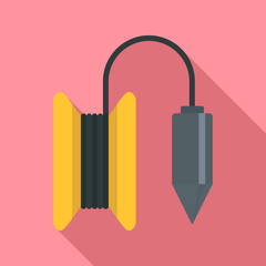 Gravity line tool icon. Flat illustration of gravity line tool vector icon for web design
