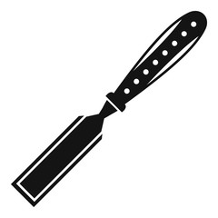 Chisel tool icon. Simple illustration of chisel tool vector icon for web design isolated on white background