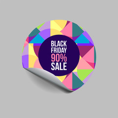 Sale label on color paper 