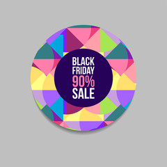 Sale label on color paper 