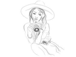 Fashion photographer gir.