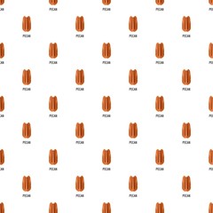 Pecan pattern seamless vector repeat for any web design