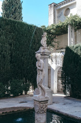 Fototapeta na wymiar Patio de Venus of Rodriguez-Acosta Foundation in Granada, Spain.