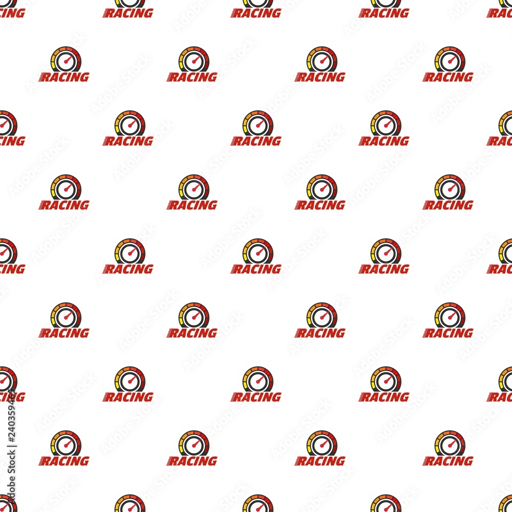 Poster racing dashboard pattern seamless vector repeat for any web design