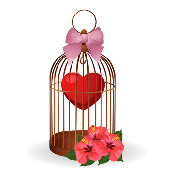 Heart in a cage.