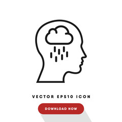 Negativity vector icon