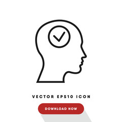 Positivity vector icon