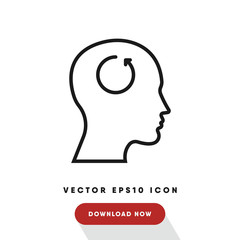 Intovert vector icon