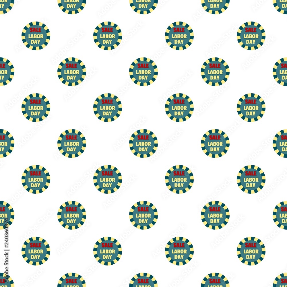 Poster labor day sale pattern seamless vector repeat for any web design
