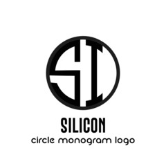 Obraz premium Emblema logo nome azienda logotipo monogramma identità simbolo business geometrico