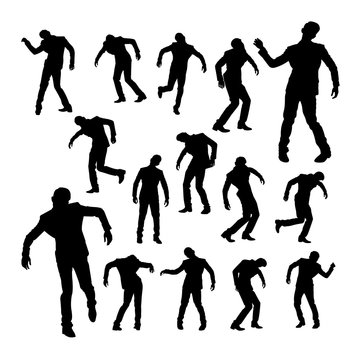 Silhouettes of dancing man. Good use for symbol, logo, web icon, mascot, sign, or any design you want.